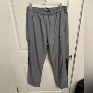 Men's Nike Dri-Fit Windbreaker Sweatpants Size (L) Grey/Black
